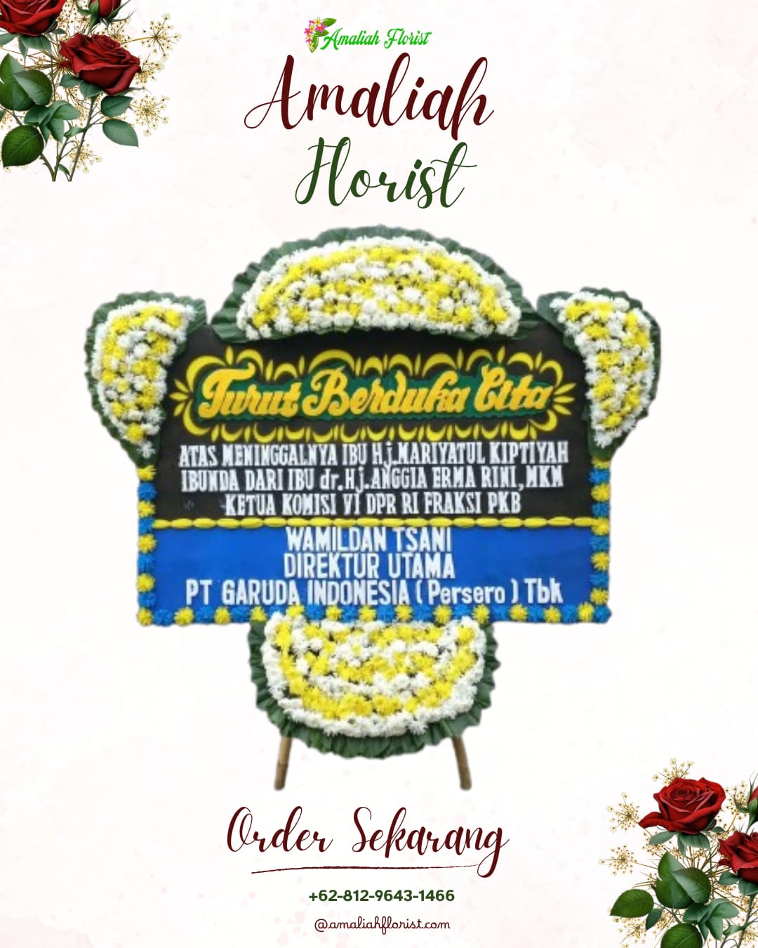 Papan Bunga Duka Gedebage